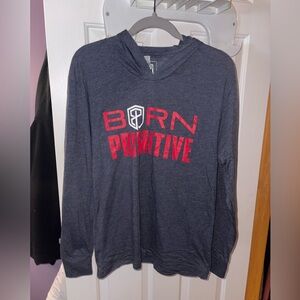 Born Primitive Men's Navy and Red lightweight Hoodie